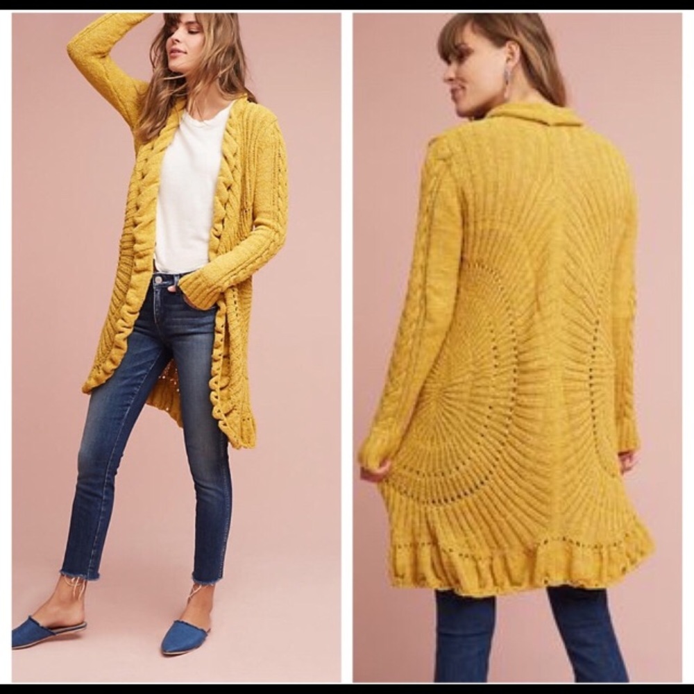 Anthropologie Rosie Neira Circle Sweater Duster